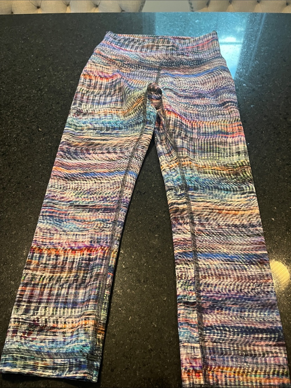 lululemon athletica cropped Multicolor Striated Leggings